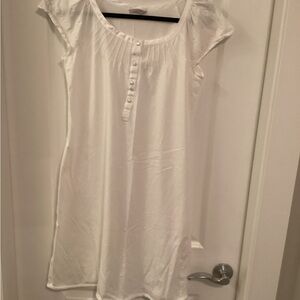 Cyberjammies White Short-Sleeve Button-Front Chemise